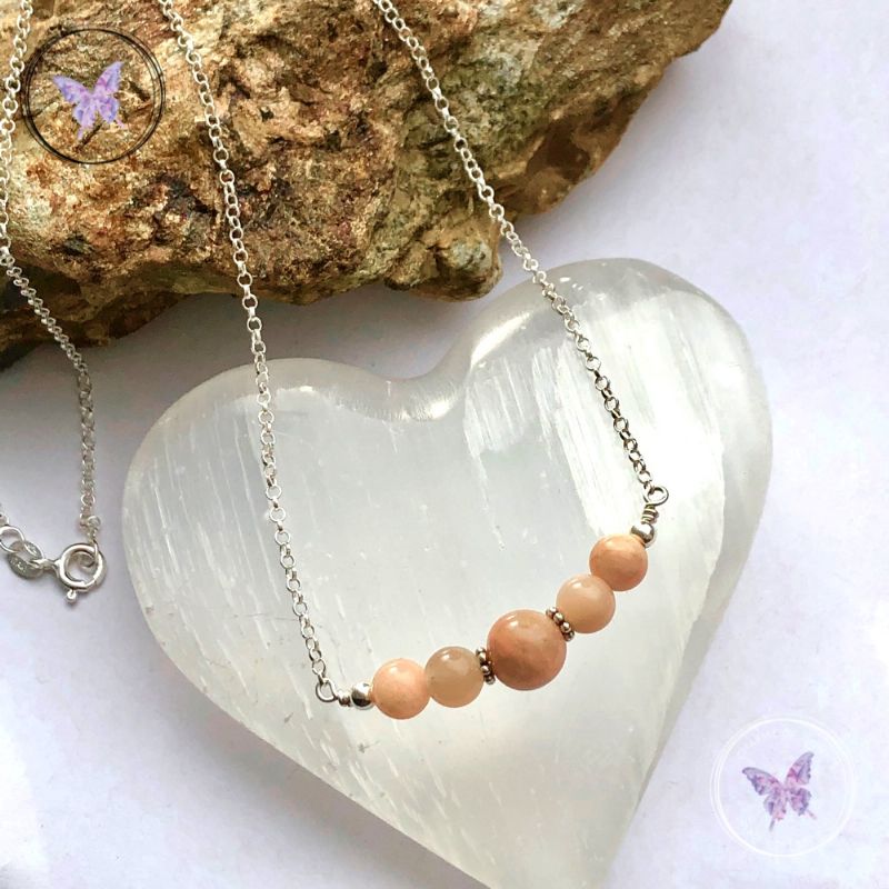 Sunstone Bar Necklace